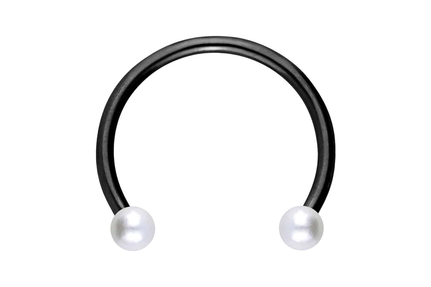 Chirurgenstahl Hufeisenring Piercing SYNTHETISCHE PERLEN